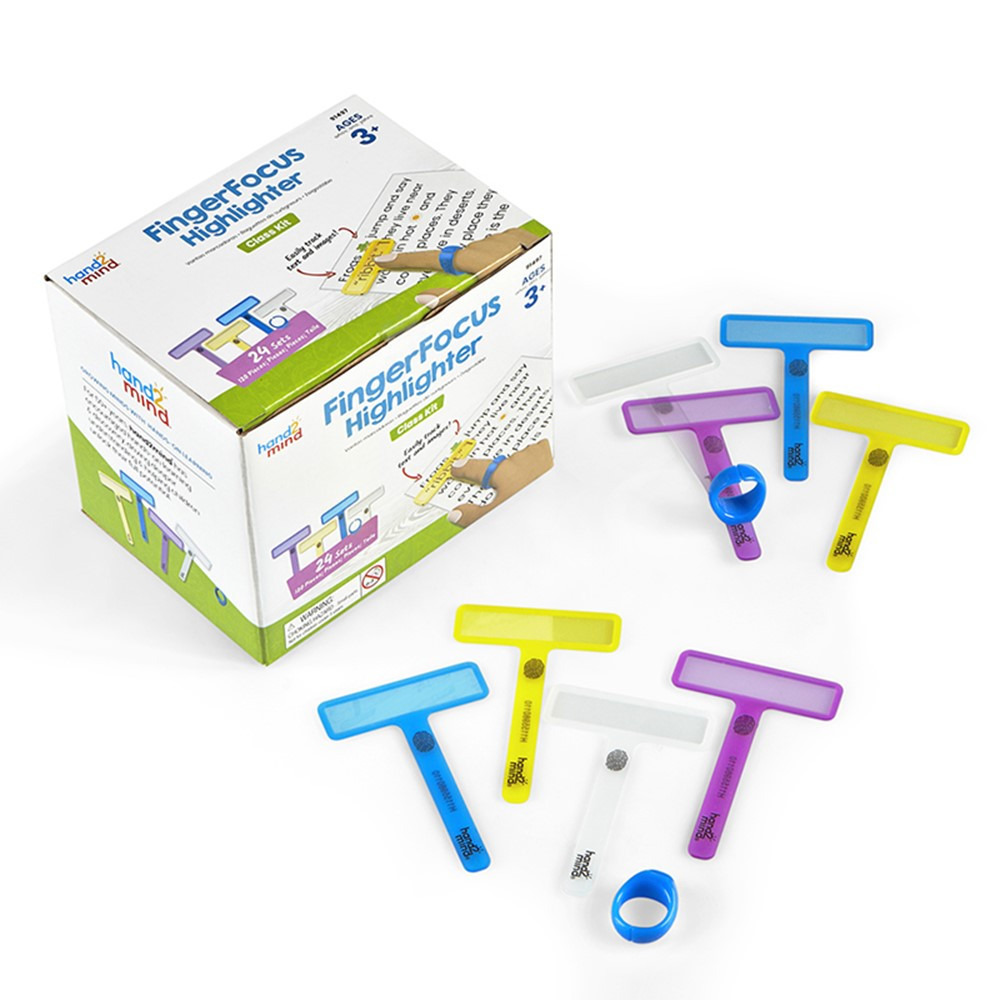 FingerFocus Highlighter Classroom Kit, 24 Sets - HTM91497 | Learning Resources | Accessories