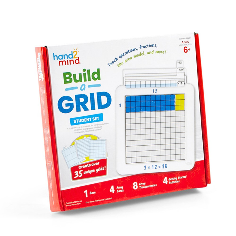 Build-A-Grid, Student Grid, Set of 4 - HTM92428 | Learning Resources | Manipulative Kits