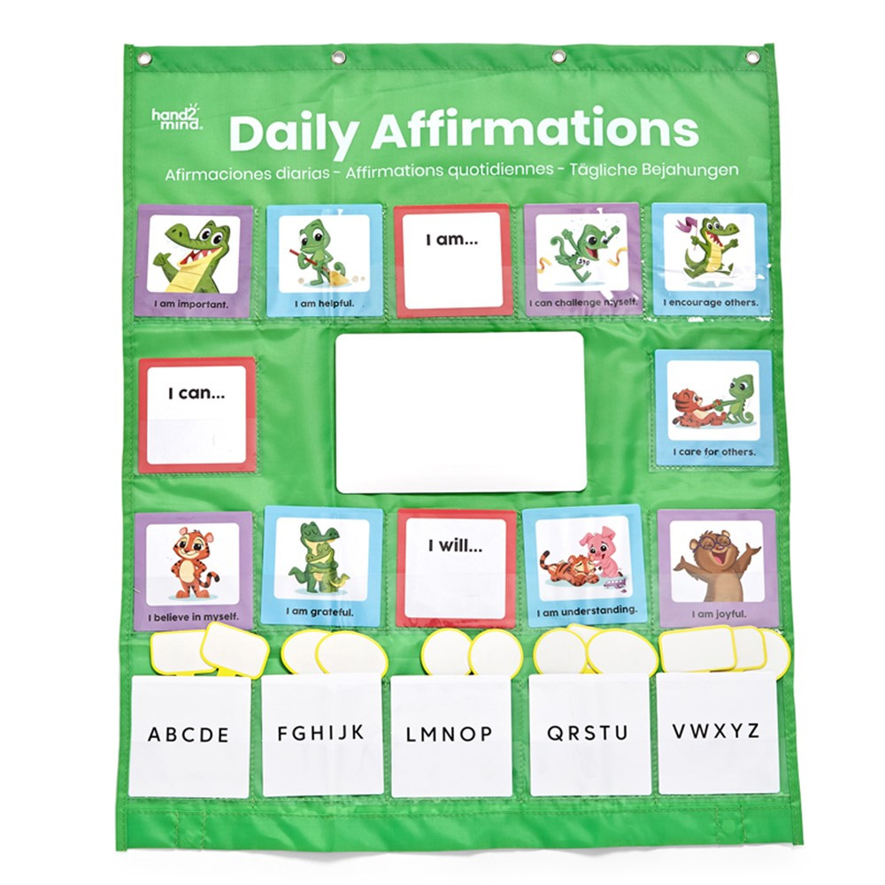 Daily Affirmations Pocket Chart - HTM95378 | Learning Resources | Pocket Charts