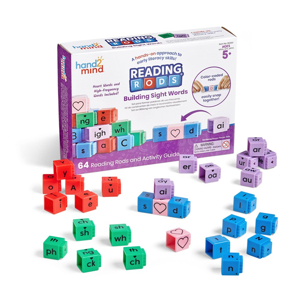 Reading Rods Beginning Words Set - HTM95394 | Learning Resources | Spelling Skills