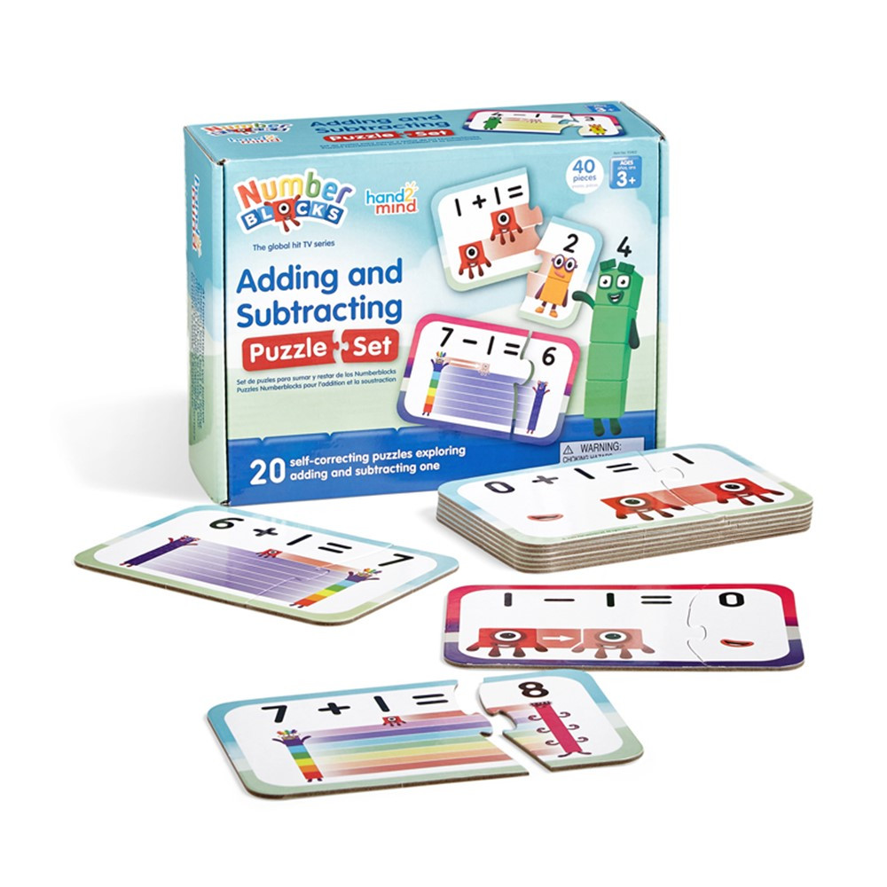Numberblocks Adding and Subtracting Puzzle Set - HTM95402 | Learning Resources | Puzzles