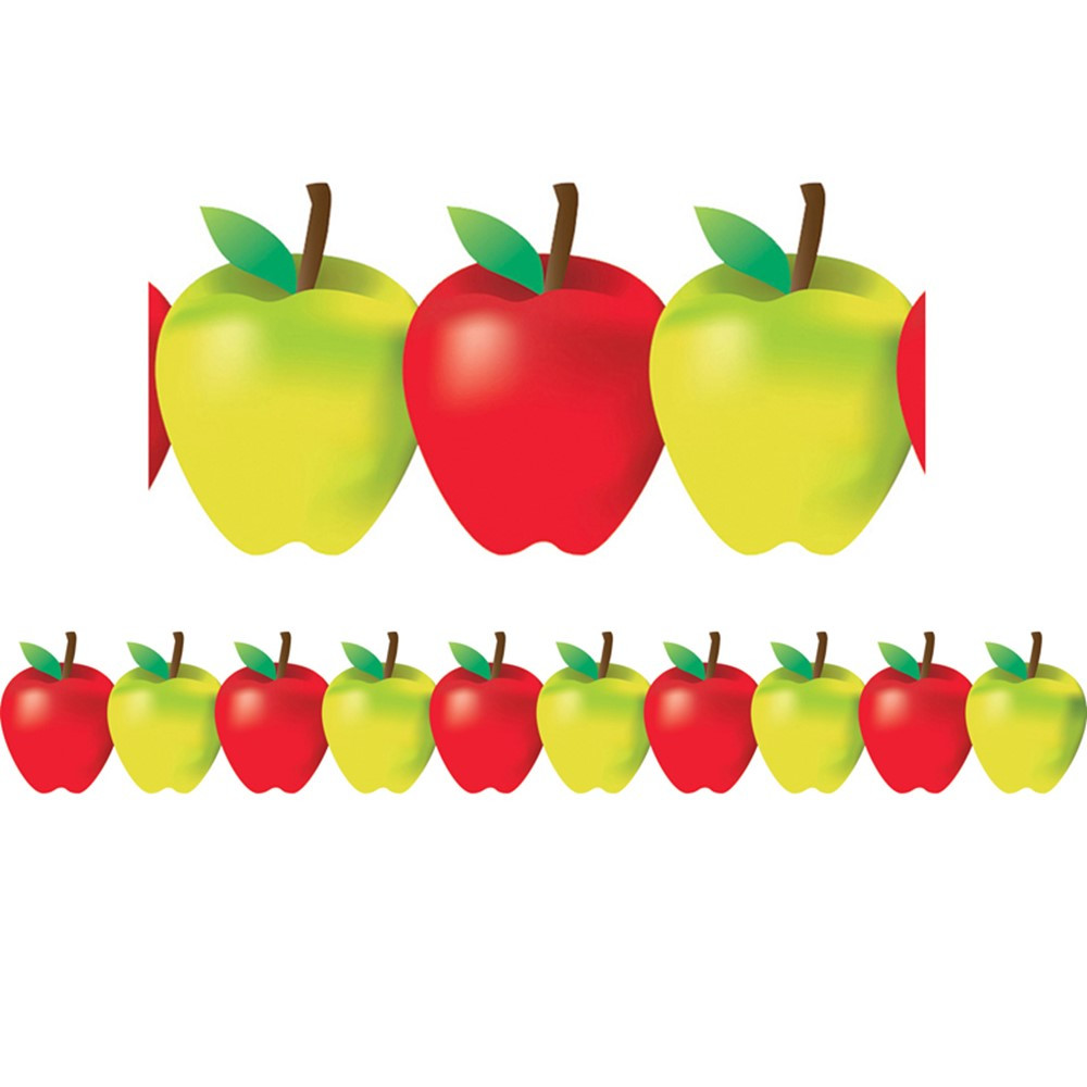 HYG33650 - Red And Green Apples Border in Border/trimmer