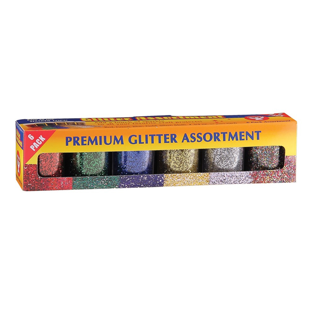 HYG37506 - Glitter 3/4 Oz - 6 Pack in Glitter
