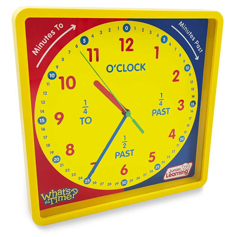 What's the Time? Classroom Clock - JRL719 | Junior Learning | Time