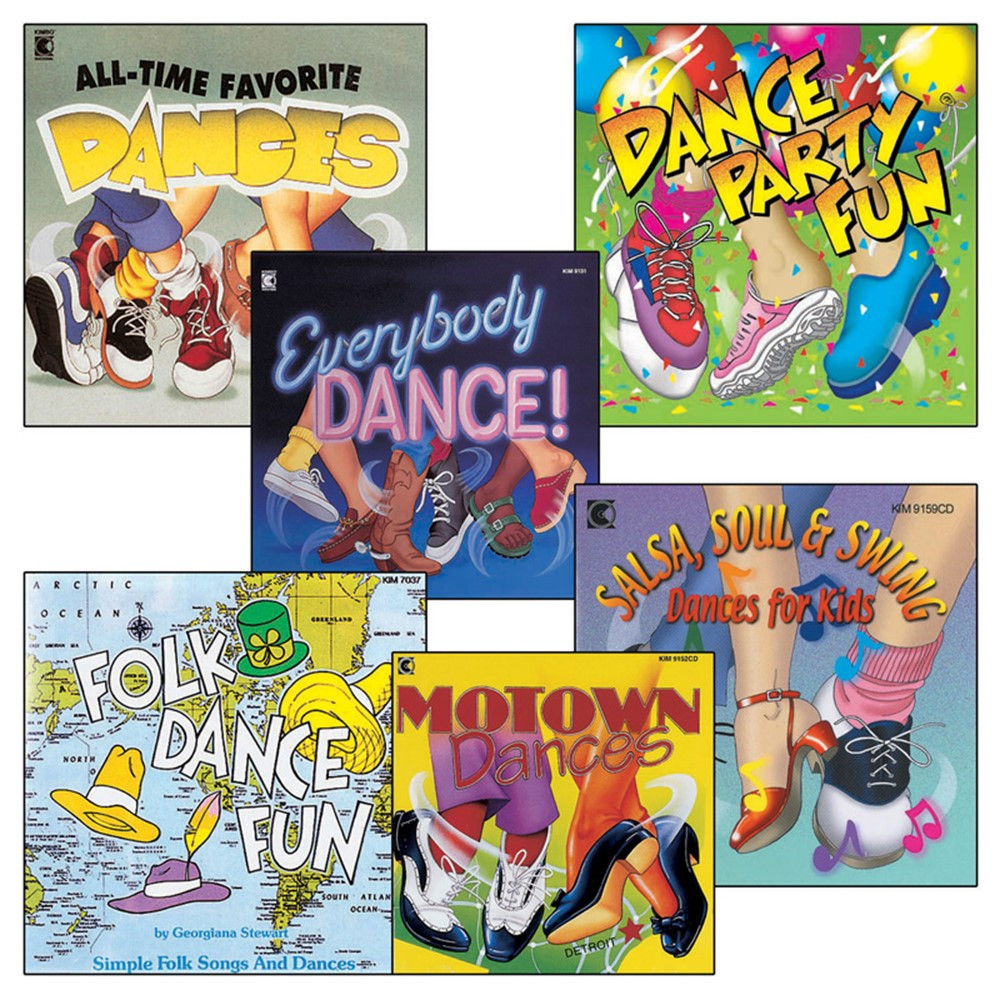  Everybody  Dance  6 CD  Set KIM02CD Kimbo Educational CDs