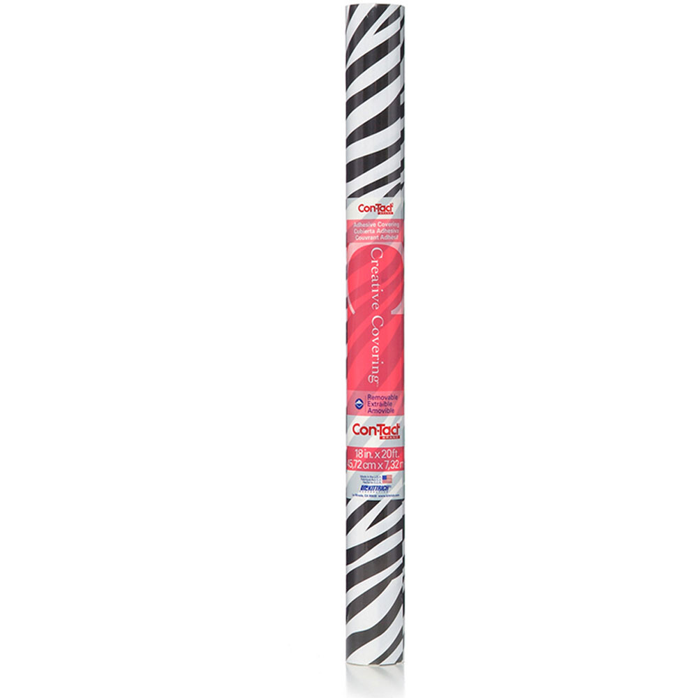 KIT20FC9AT02 - Contact Adhesive Roll Zebra Print 18In X 20Ft in Contact Paper
