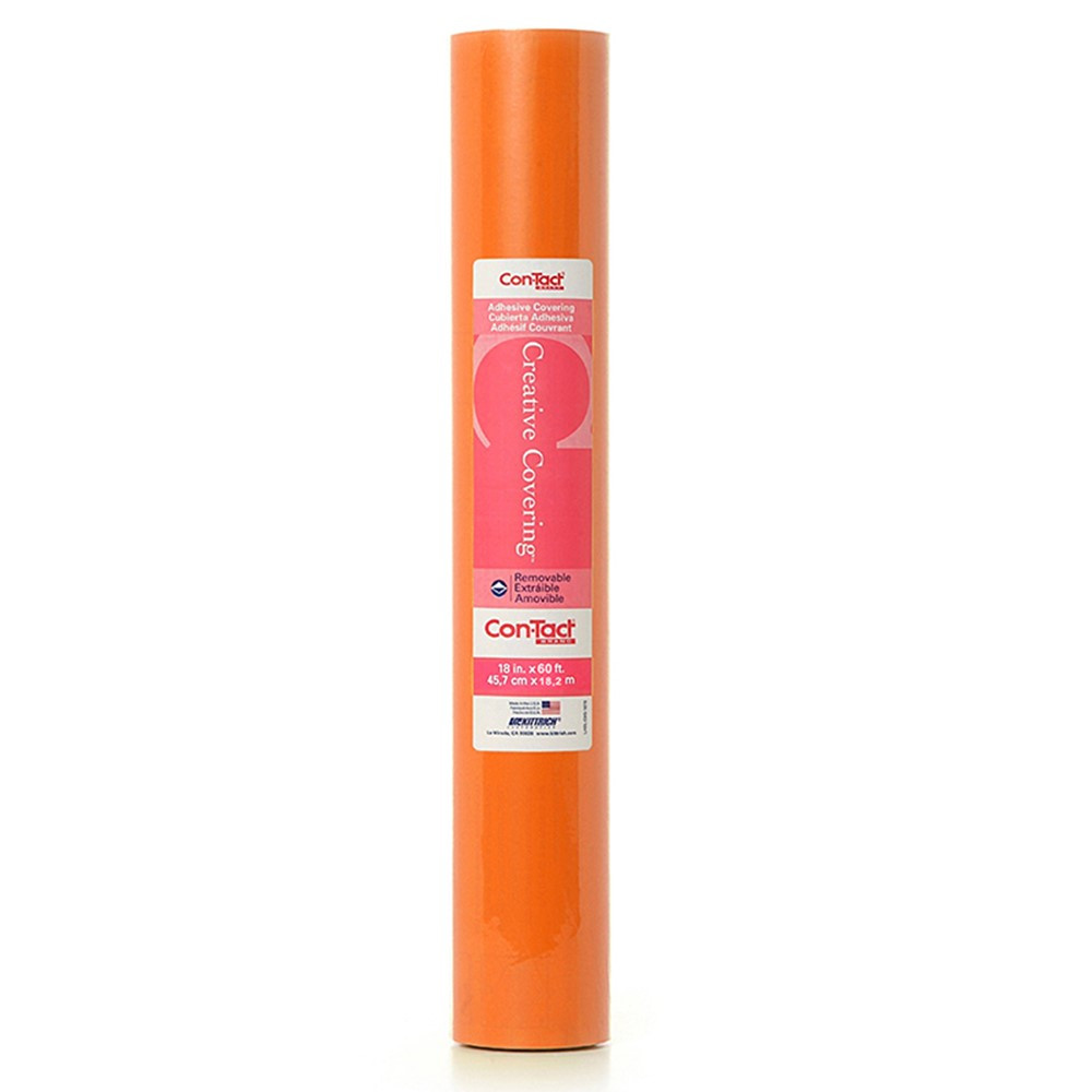 KIT60FC9A1K601 - Adhesive Roll Orange 18 X 60 Ft Con-Tact in Contact Paper