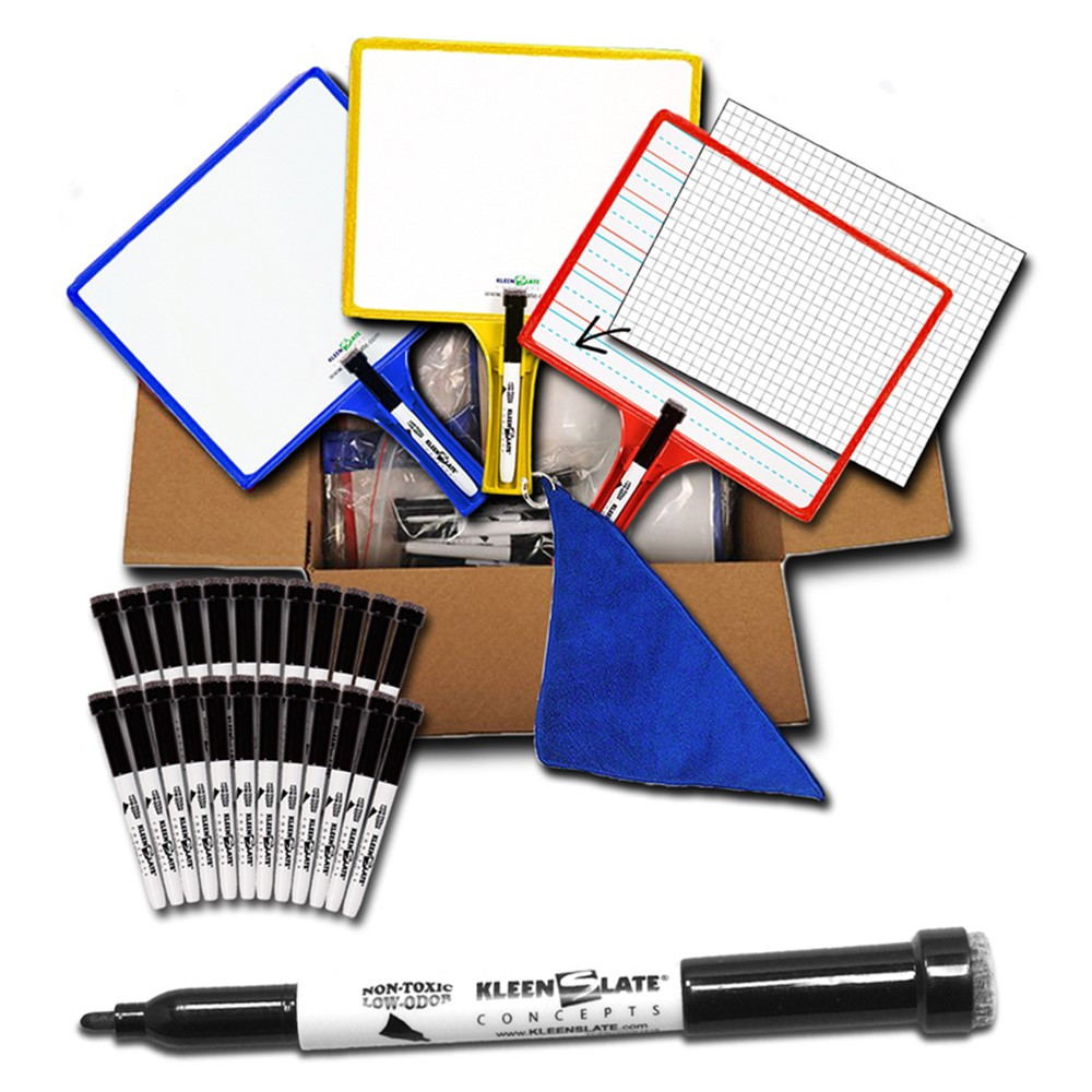 KLS5422 - Kleenslate Dry Erase Board 12Pk System Standard Classroom Pack in Dry Erase Boards