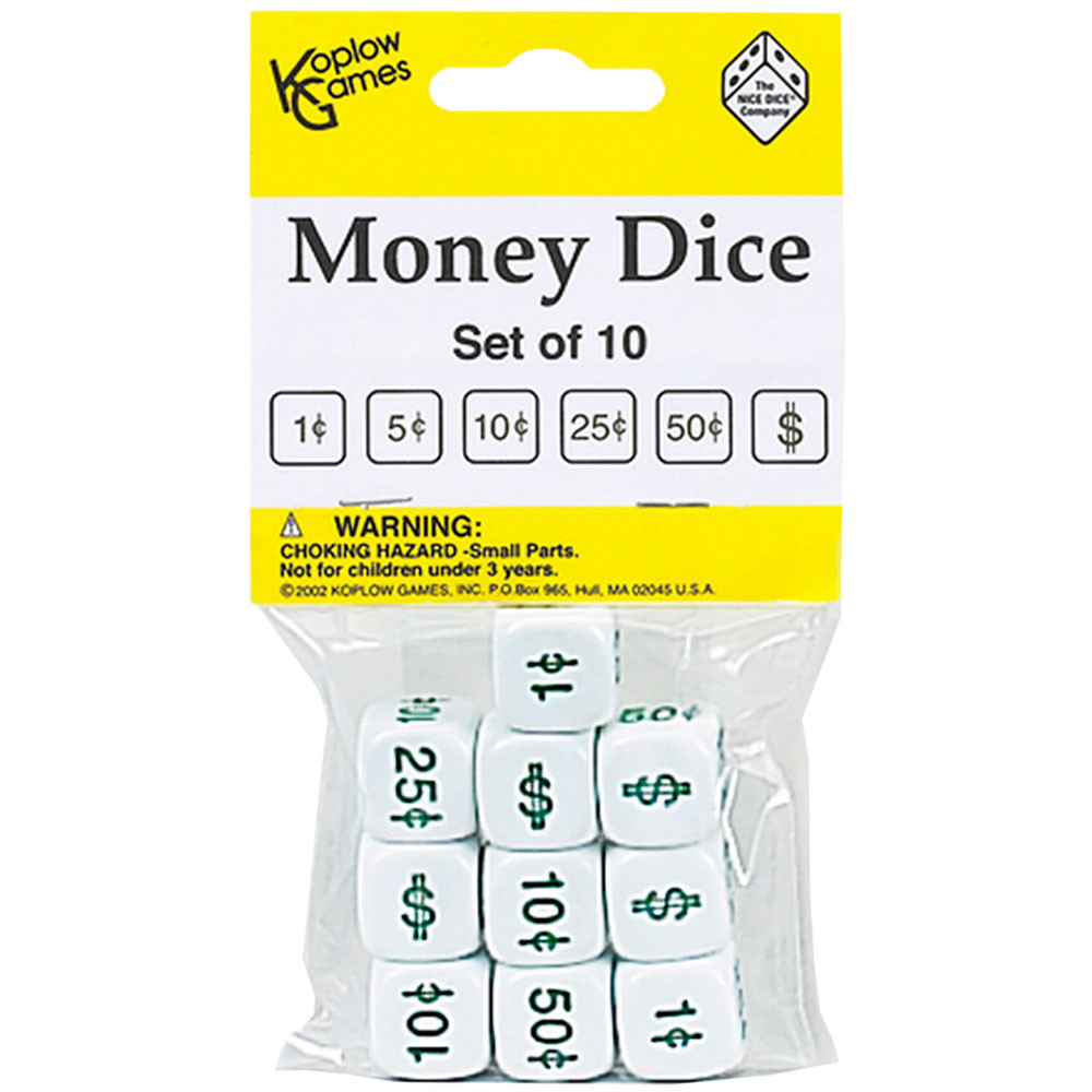 KOP12087 - Money Dice Set Of 10 in Dice