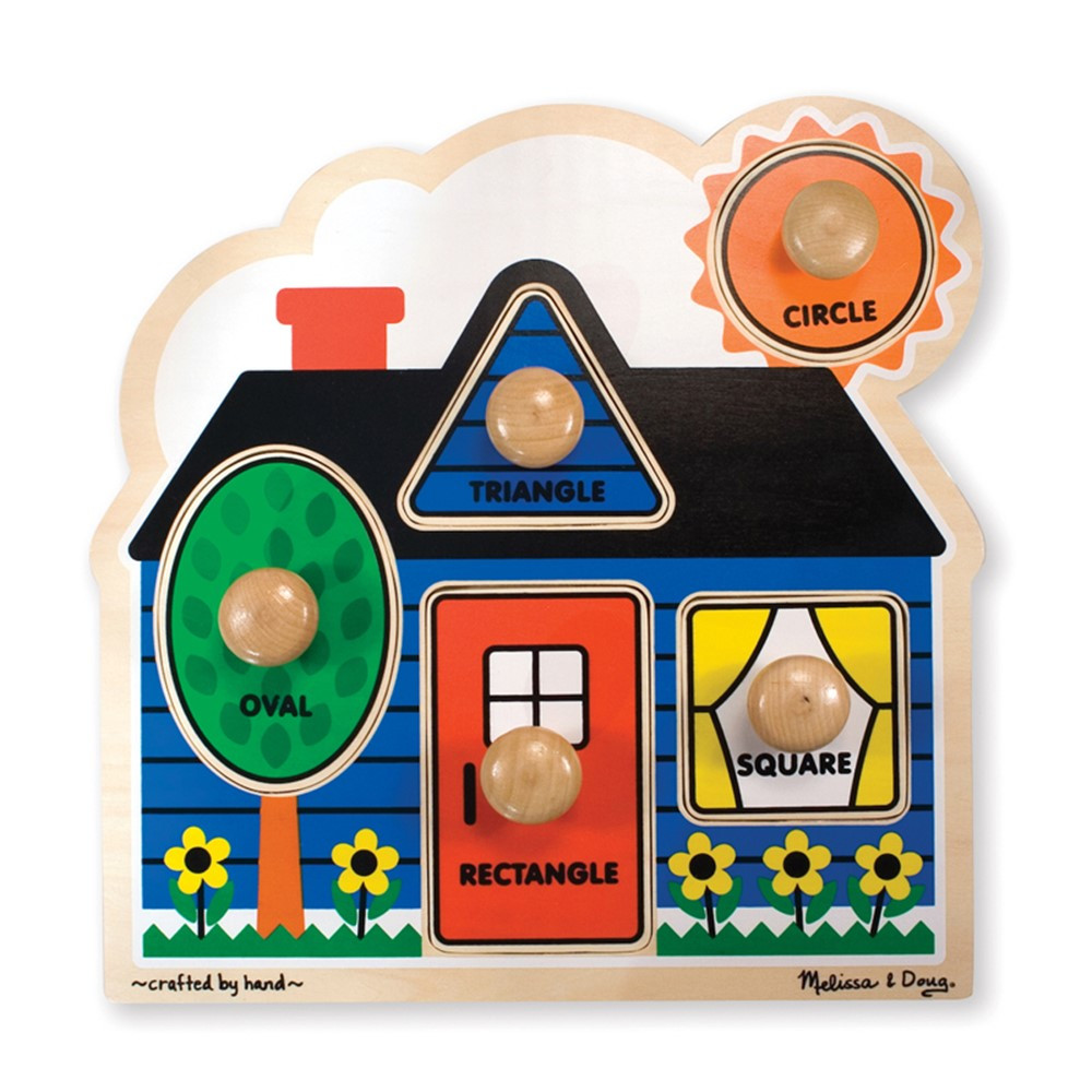 LCI2053 - First Shapes Jumbo Knob Puzzle in Knob Puzzles