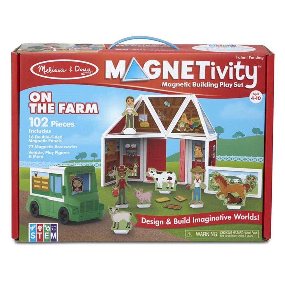 Magnetivity Magnetic Building Play Set: On the Farm - LCI30656 | Melissa & Doug | Pretend & Play