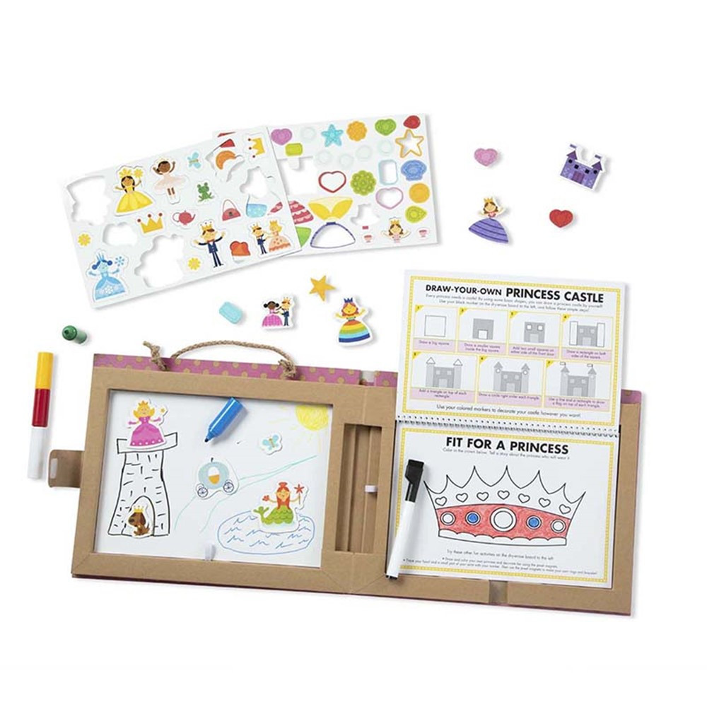 Natural Play: Play, Draw, Create Reusable Drawing & Magnet Kit - Princesses - LCI31322 | Melissa & Doug | Art & Craft Kits