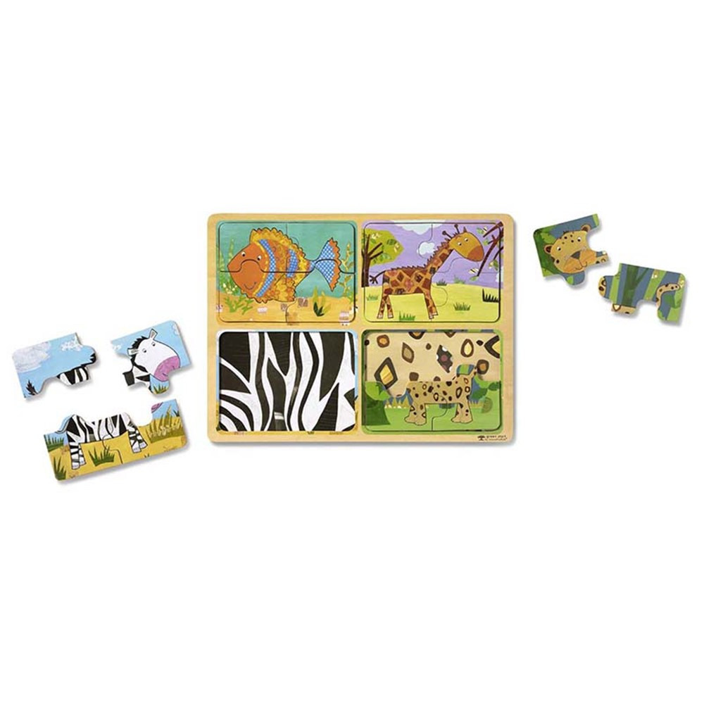 Natural Play Wooden Puzzle: Animal Patterns - LCI31362 | Melissa & Doug | Wooden Puzzles
