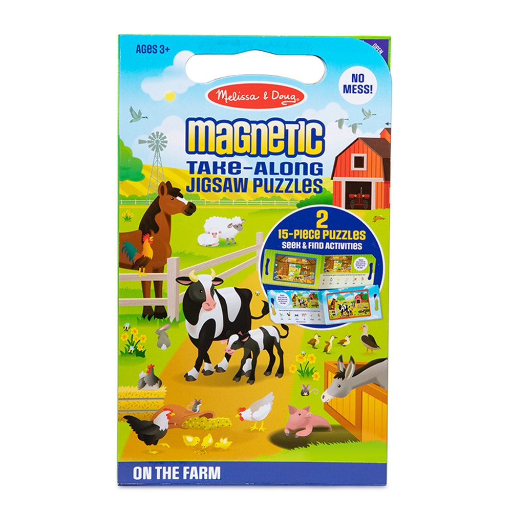Take Along Magnetic Jigsaw Puzzles - On the Farm - LCI32832 | Melissa & Doug | Puzzles