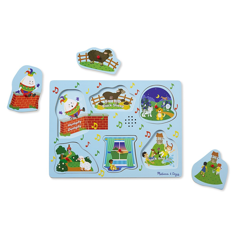 LCI737 - Nursery Rhymes 2 Sound Puzzle Sing Along in Knob Puzzles