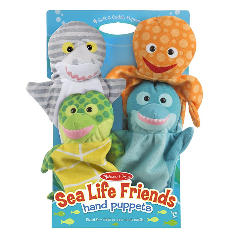 Sea Life Friends Hand Puppets - LCI9117 | Melissa & Doug | Puppets & Puppet Theaters