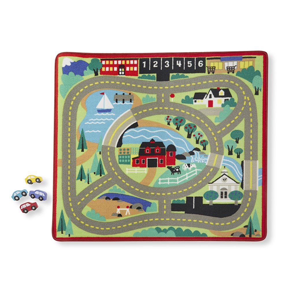LCI9400 - Round The Town Road Rug & Car Set in Mats
