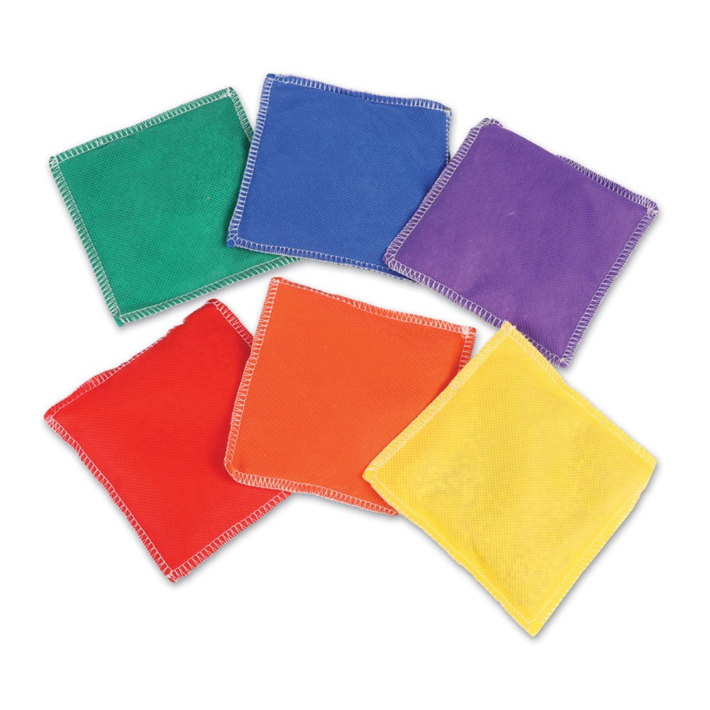LER0545 - Bean Bags Rainbow 6/Pk in Bean Bags & Tossing Activities