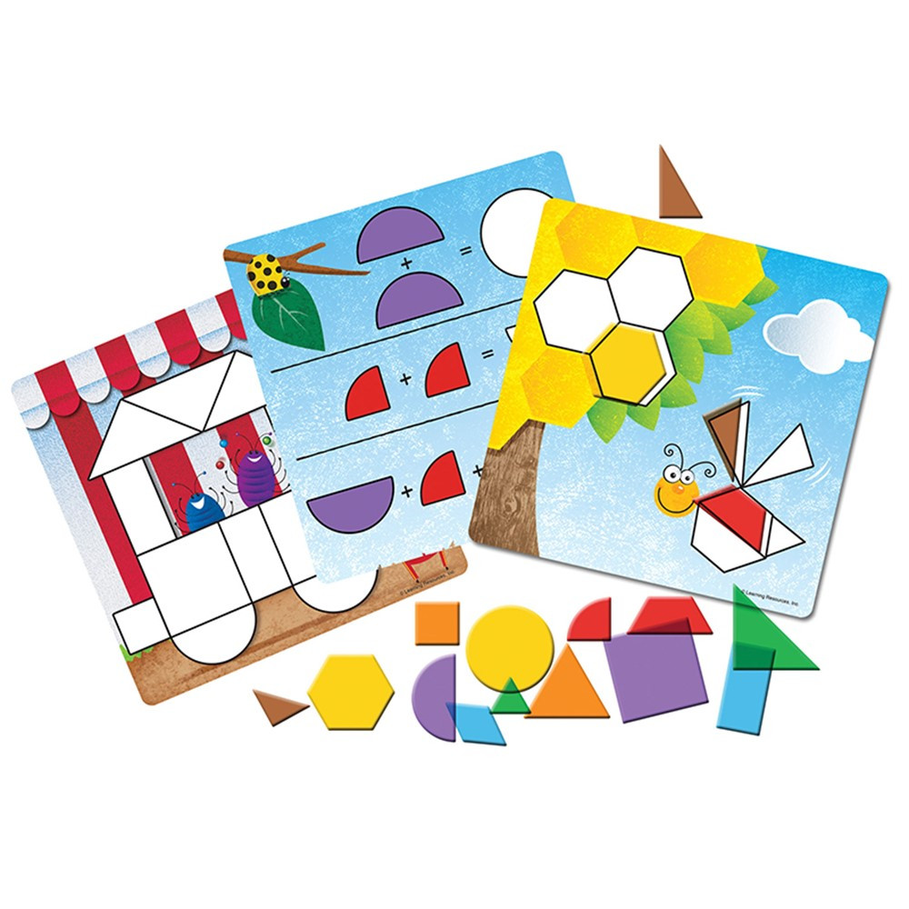 Shapes Don't Bug Me Geometry Activity Set - LER1762 | Learning Resources | Geometry