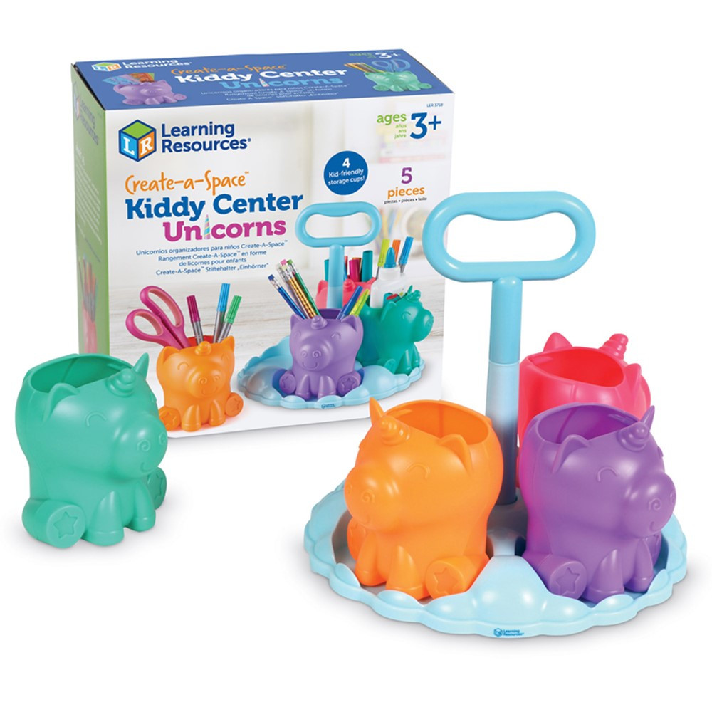Create-a-Space Kiddy Center: Unicorns! - LER3718 | Learning Resources | Desk Accessories