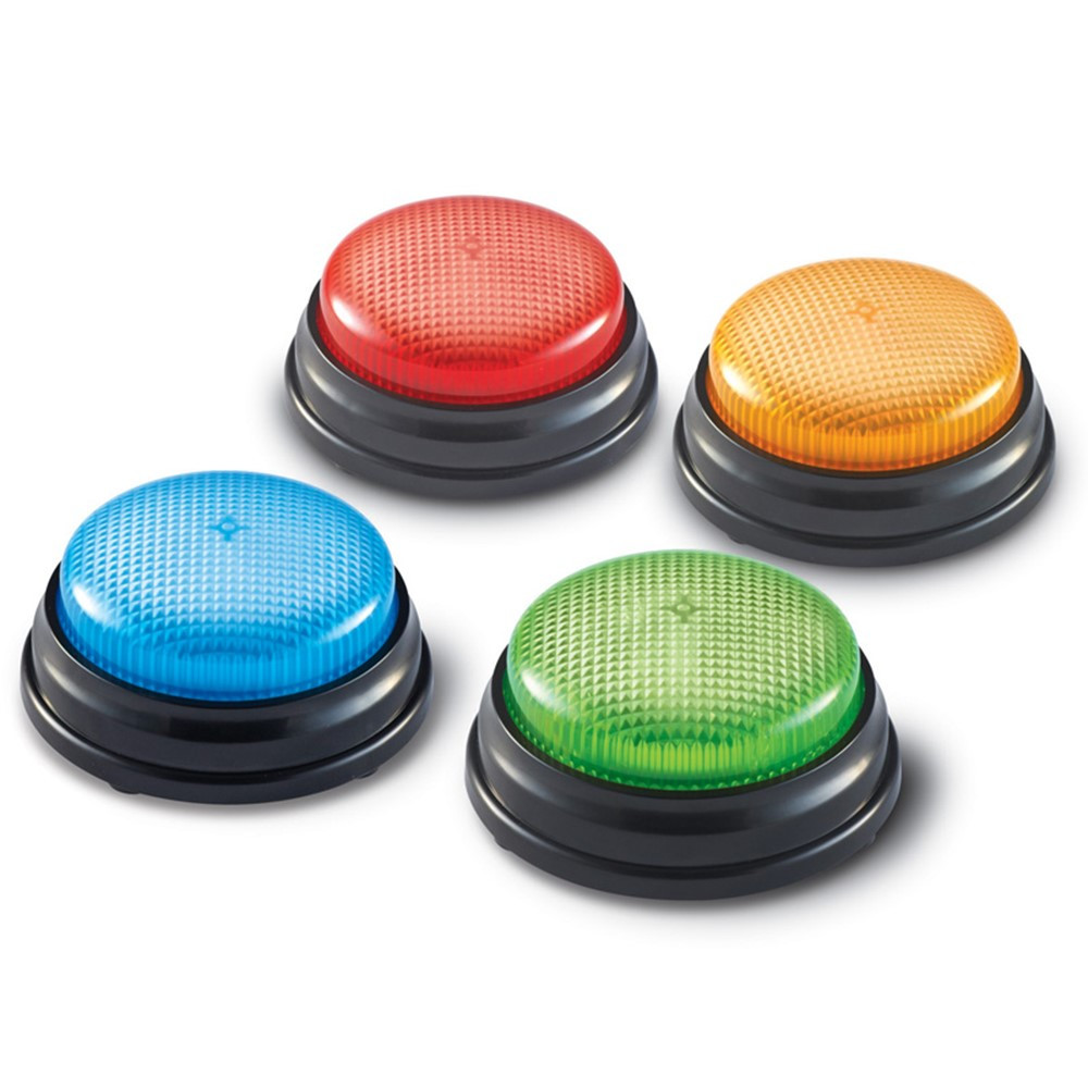 LER3776 - Lights And Sounds Buzzers Set Of 4 in Games & Activities