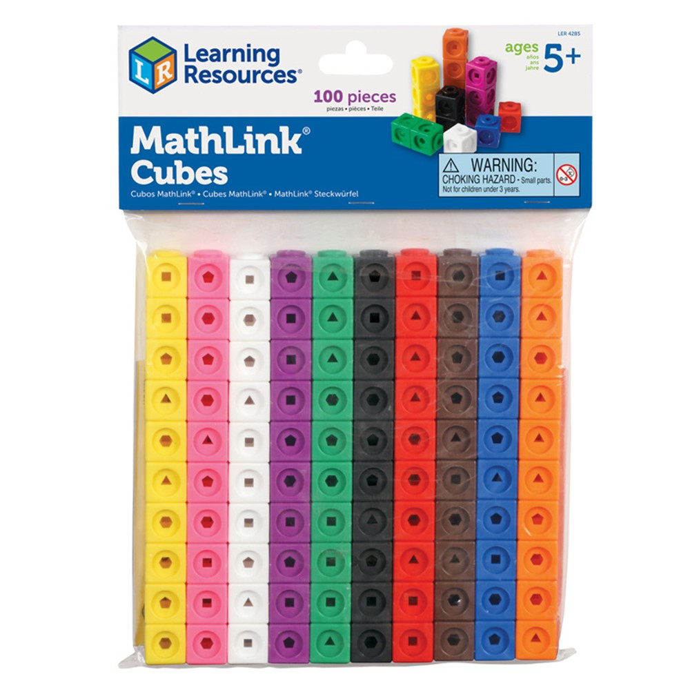 LER4285 - Mathlink Cubes Set Of 100 in Games