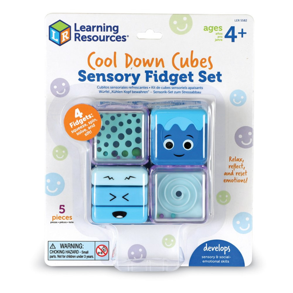 Cool Down Cubes Sensory Fidget Set - LER5582 | Learning Resources | Sensory Development