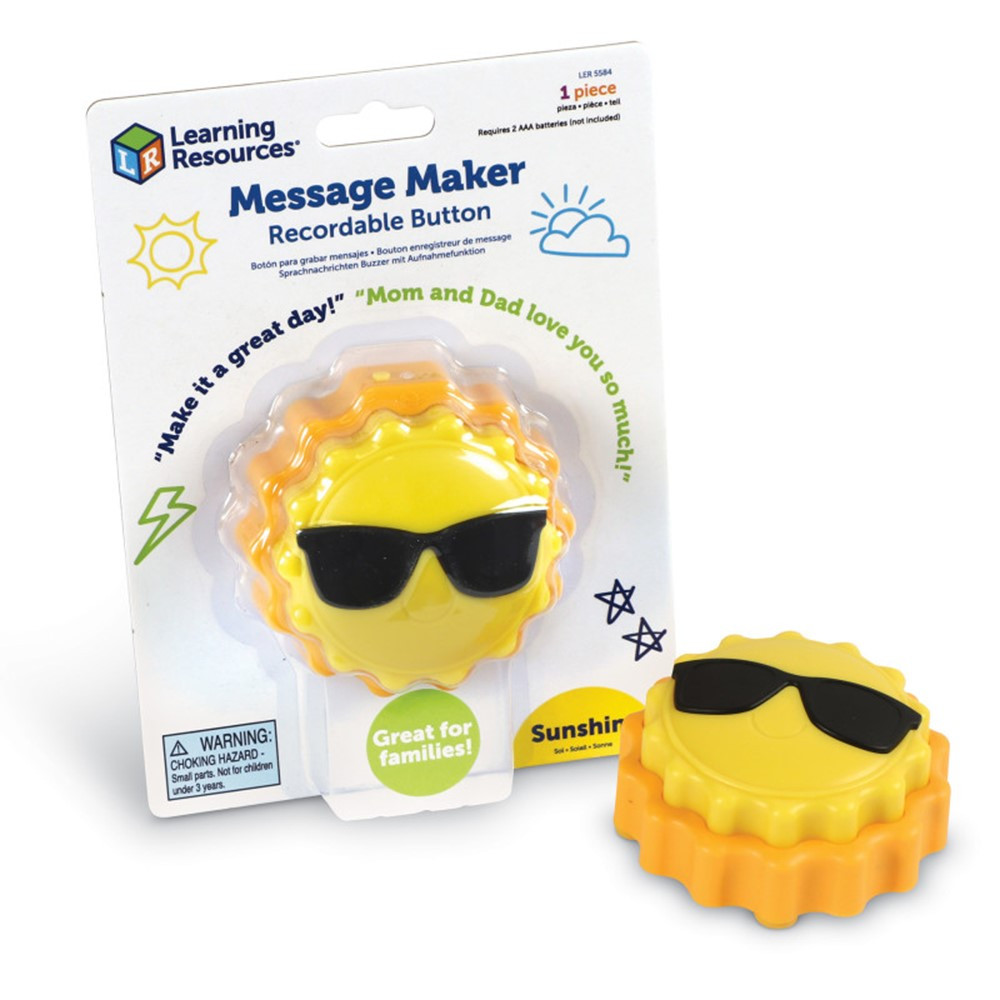 Message Recorder - Sun - LER5584 | Learning Resources | Auditory/Visual Stimulation