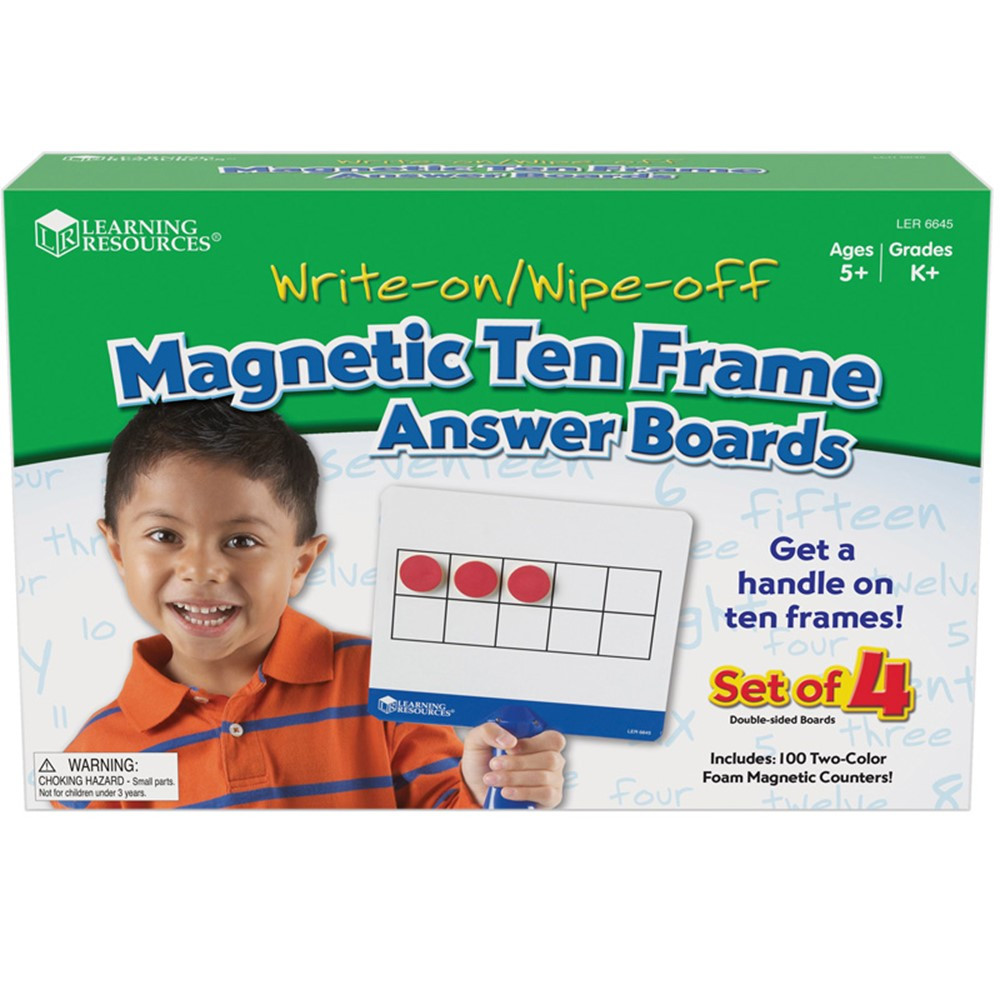 LER6645 - Magnetic Ten Frame Answer Boards in Base Ten