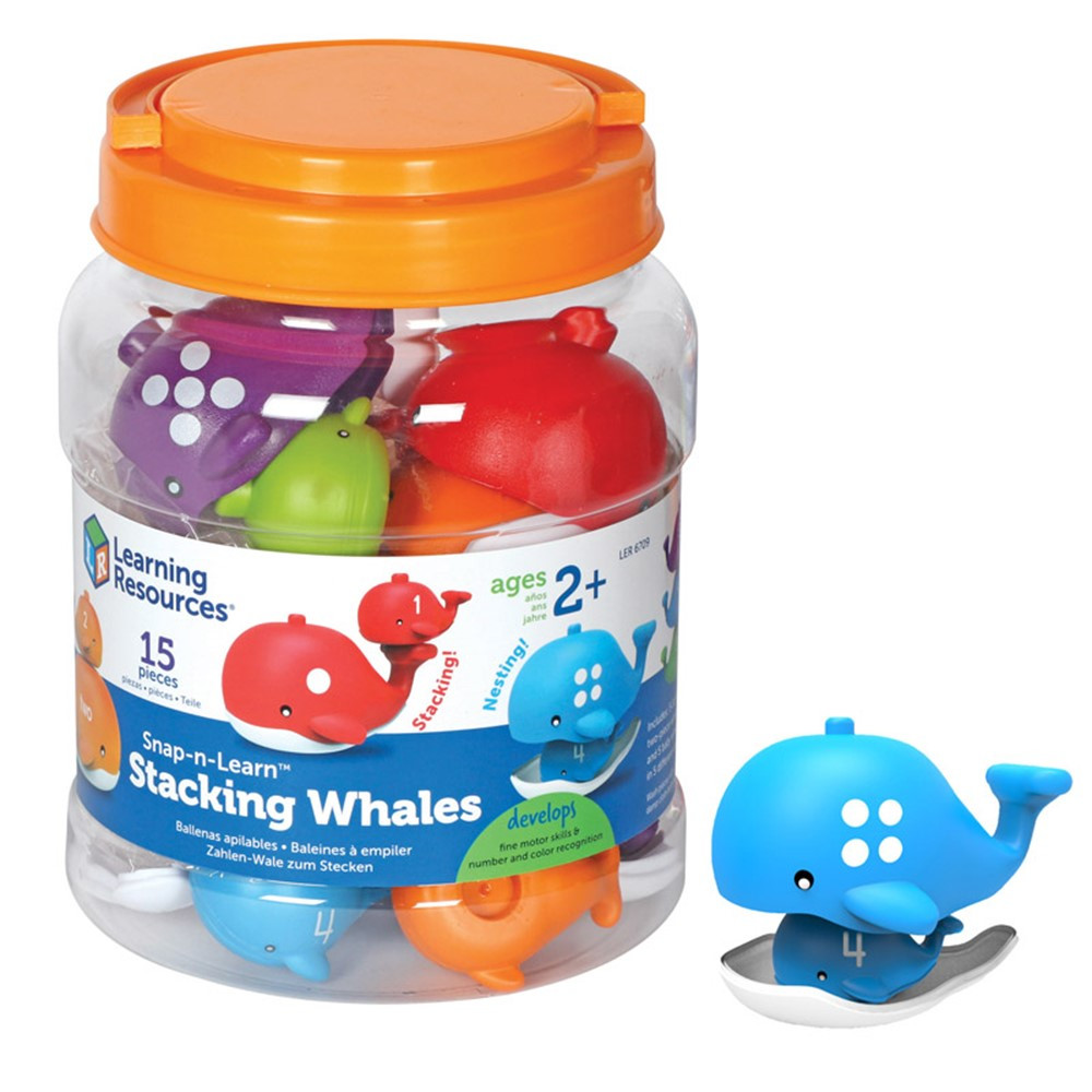 LER6709 - Snap-N-Learn Stacking Whales in Sorting