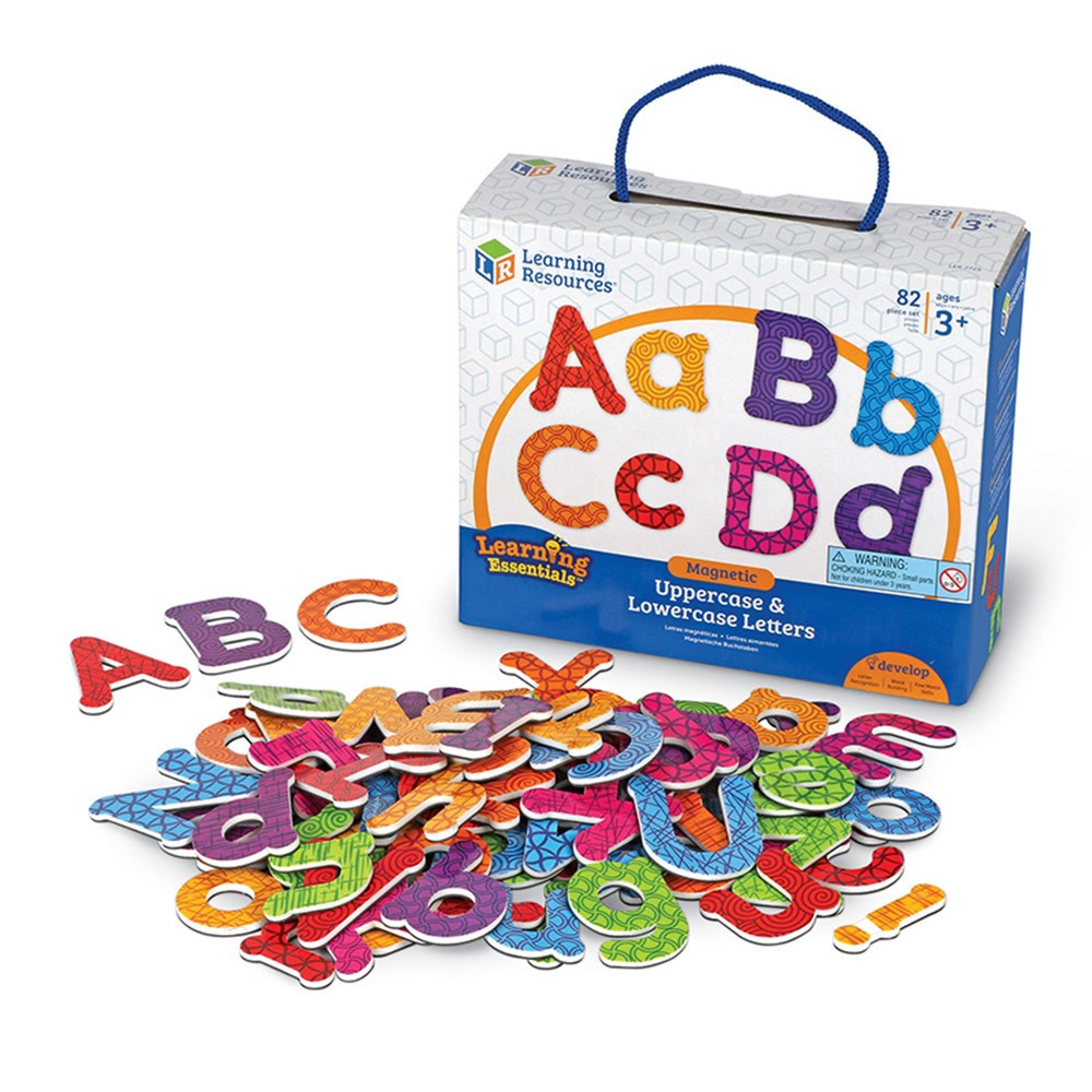 Magnetic Uppercase & Lowercase Letters, 82-Piece Set - LER7725 | Learning Resources | Language Arts