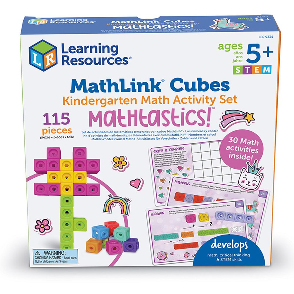 Mathlink Cubes Kindergarten Math Activity Set: Mathatics! - LER9334 | Learning Resources | Math