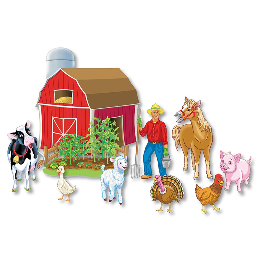LFV22707 - Precut Old Macdonald Had A Farm in Classroom Theme