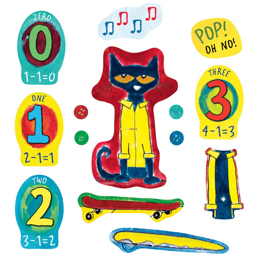LFV22852 - Pete The Cat And His Four Groovy Buttons Flannelboard Set in Flannel Boards