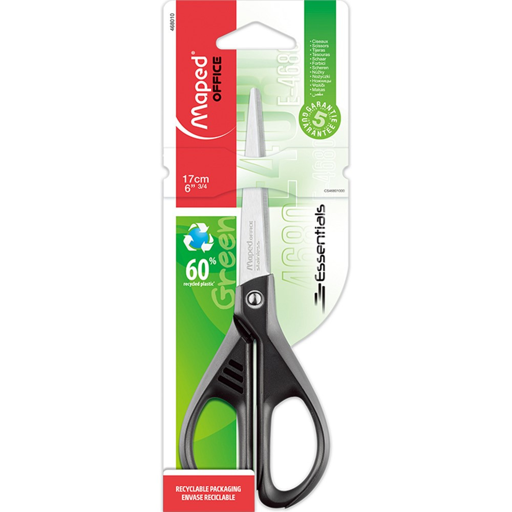 Essentials Eco-Friendly Multipurpose Scissors 6.75 - MAP468010 | Maped Helix Usa | Scissors"