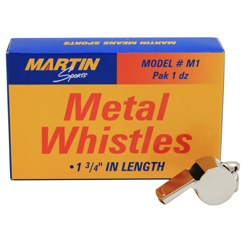 MASM1 - Whistle Small Metal 12/Pk 1-3/4L in Whistles