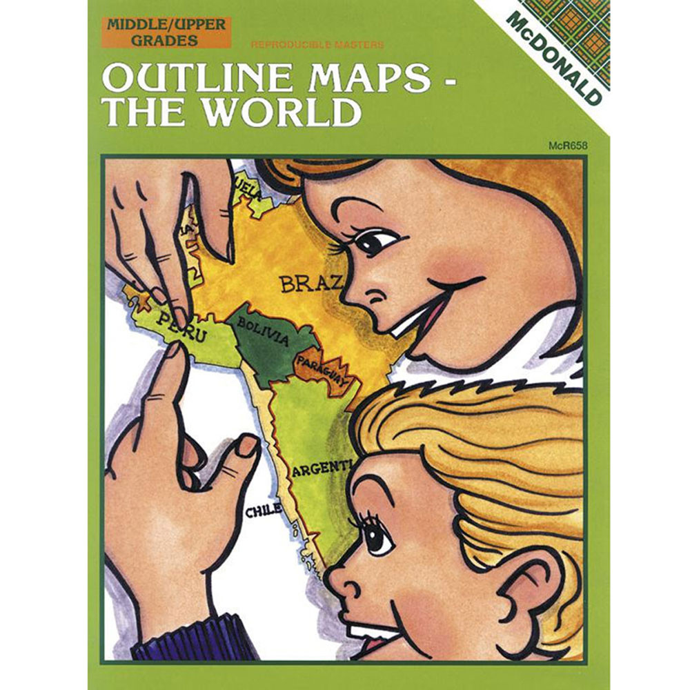 MC-R658 - Outline Maps The World in Maps & Map Skills