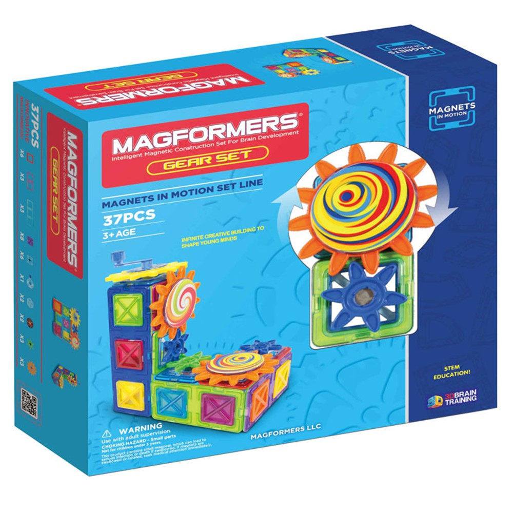 MGF63203 - Magnets In Motion 37Pc Gear Set in Blocks & Construction Play