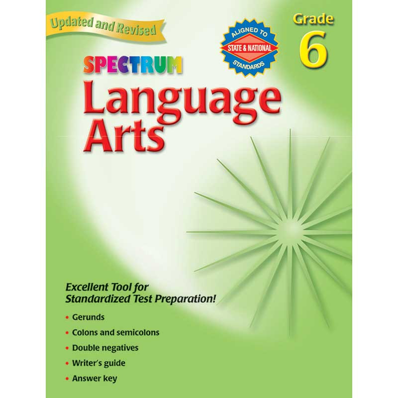 MGH0769653065 - Spectrum Language Arts Gr 6 in Language Skills