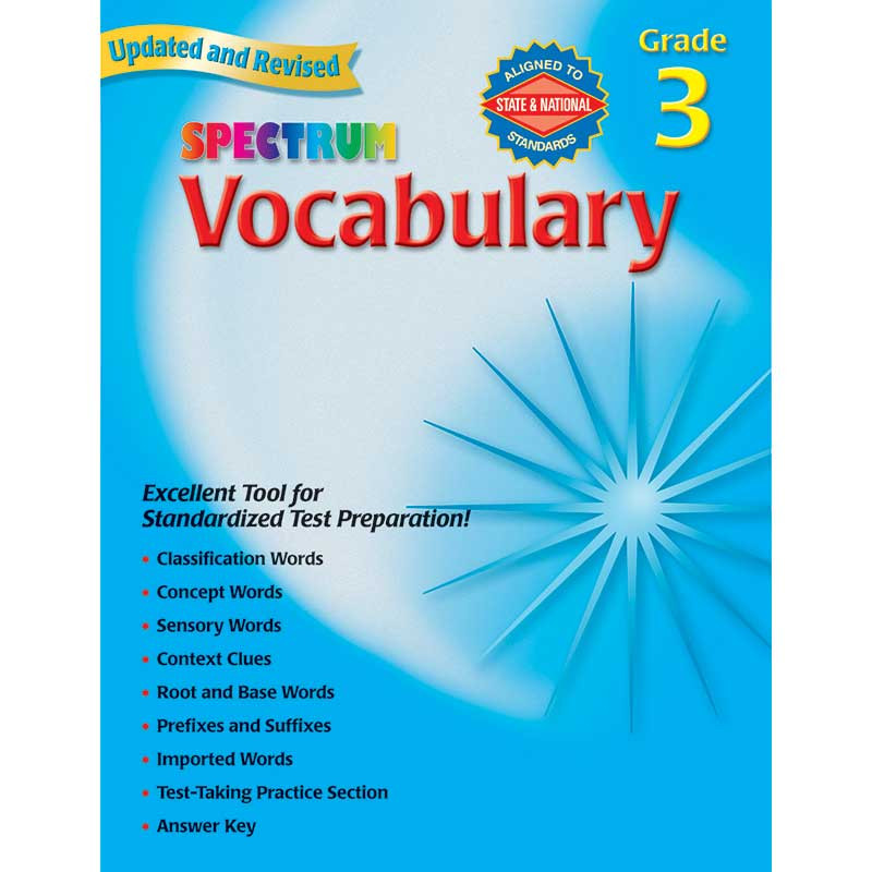MGH0769680836 - Spectrum Vocabulary Gr 3 in Vocabulary Skills