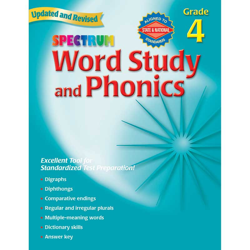MGH0769682944 - Spectrum Word Study & Phonics Gr 4 in Phonics