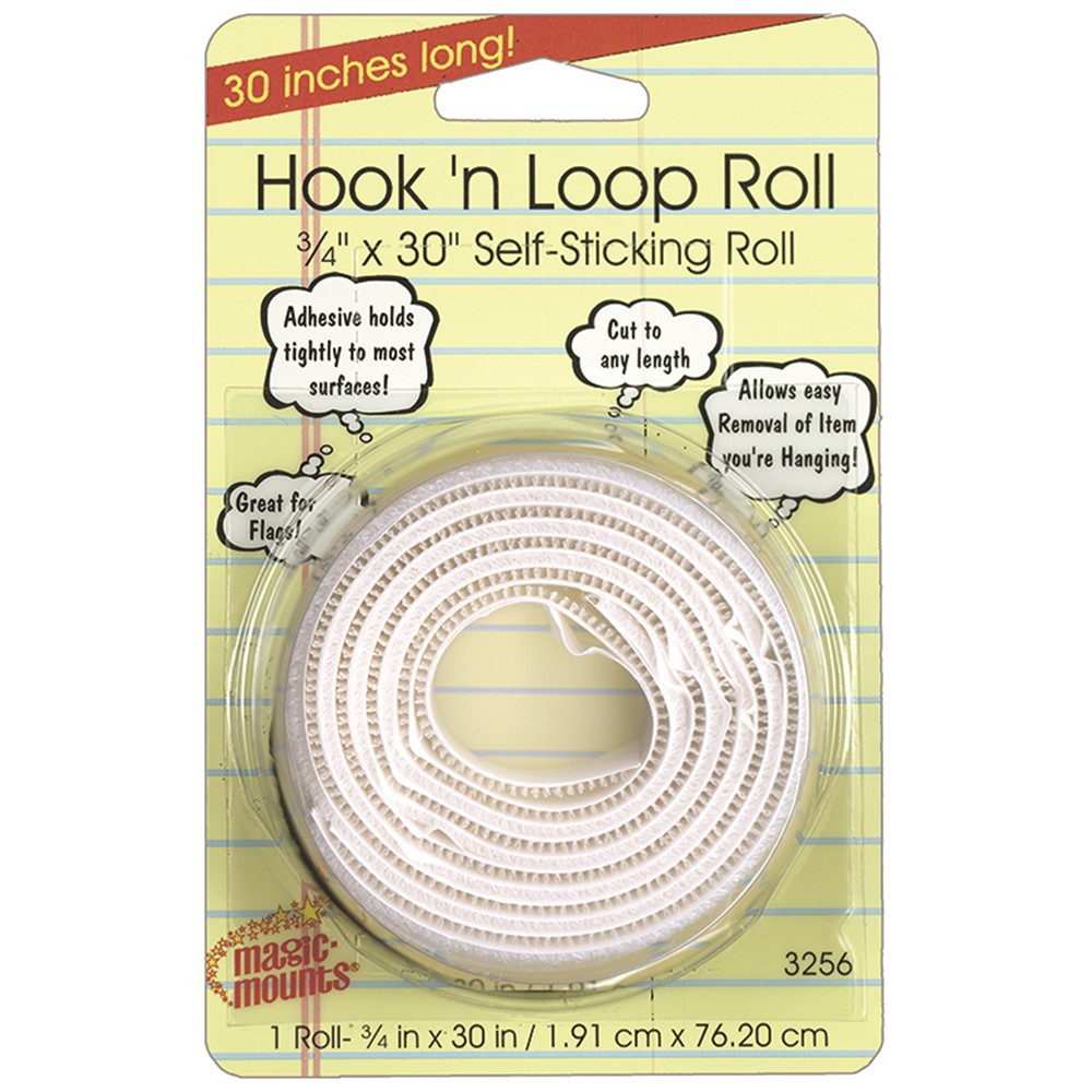 Hook 'n Loop, 3/4" x 30" Roll - MIL3256W | Miller Studio | Velcro