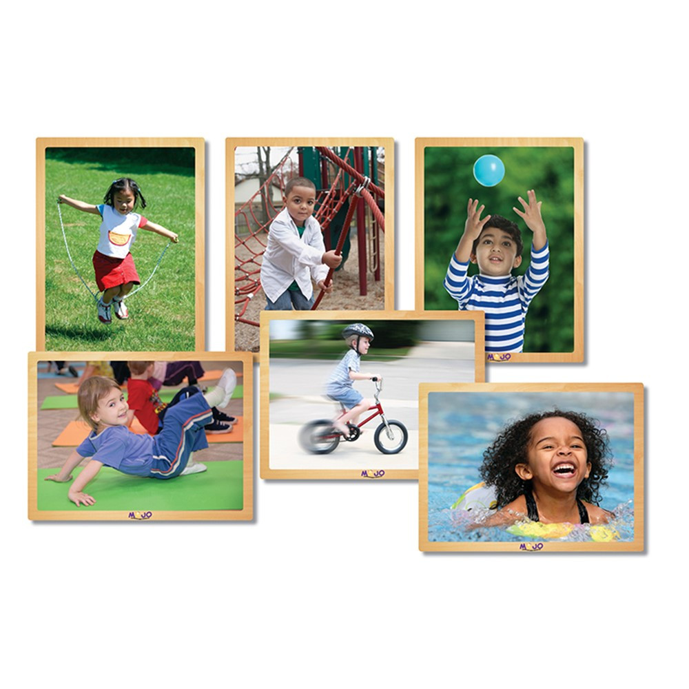 Kids in Motion Wooden 6-Puzzle Set - MJ-345129 | Mojo Education | Wooden Puzzles