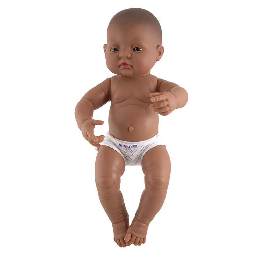 MLE31007 - Hispanic Boy Anatomically Correct Newborn Doll in Dolls