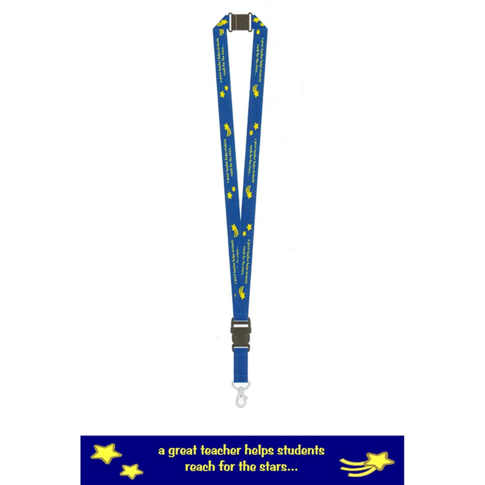 MTB1776 - Teacher Lanyards A Great Teacher Helps Students Reach For The Stars in Gifts