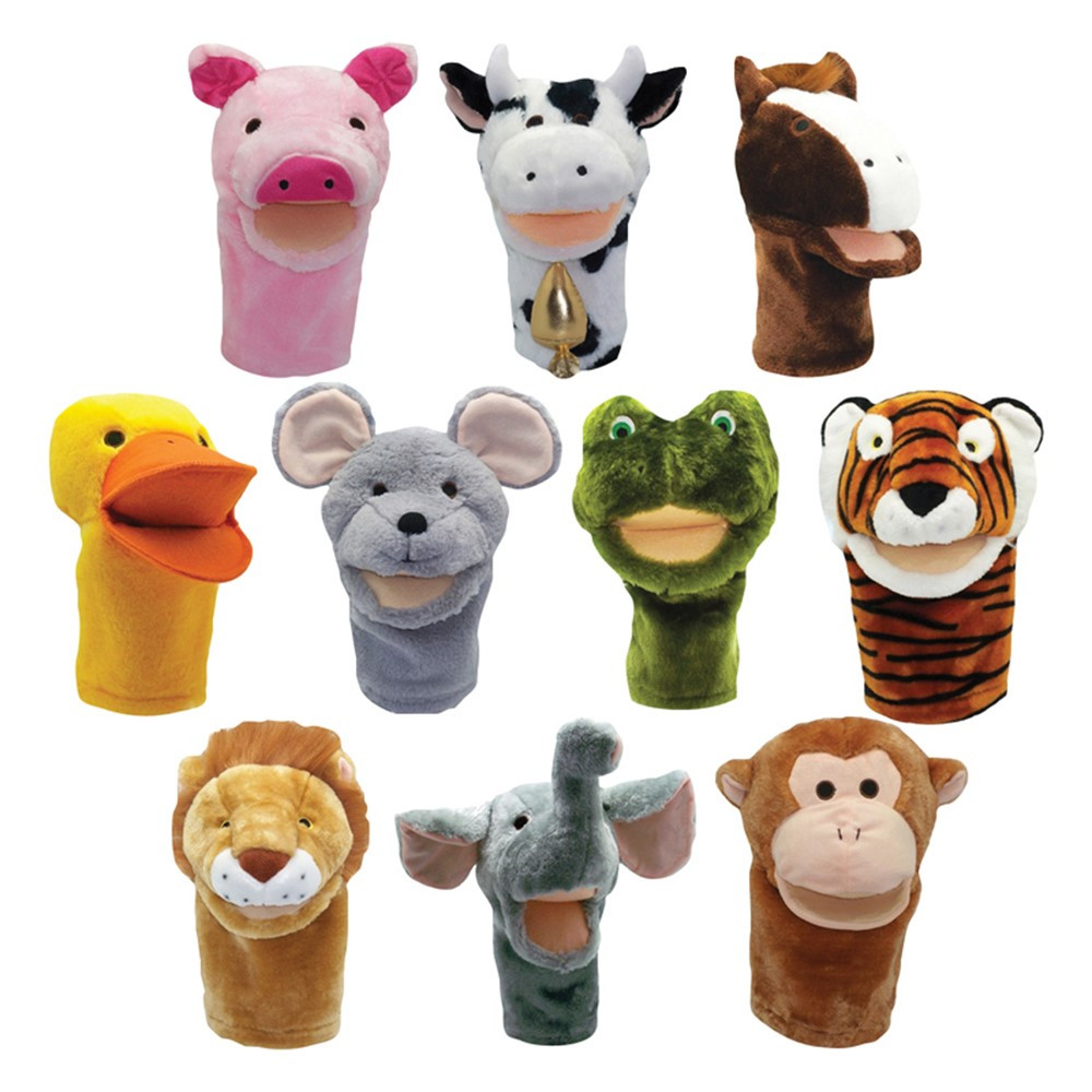 MTB200999 - Plushpups Hand Puppets Set Of 10 in Puppets & Puppet Theaters