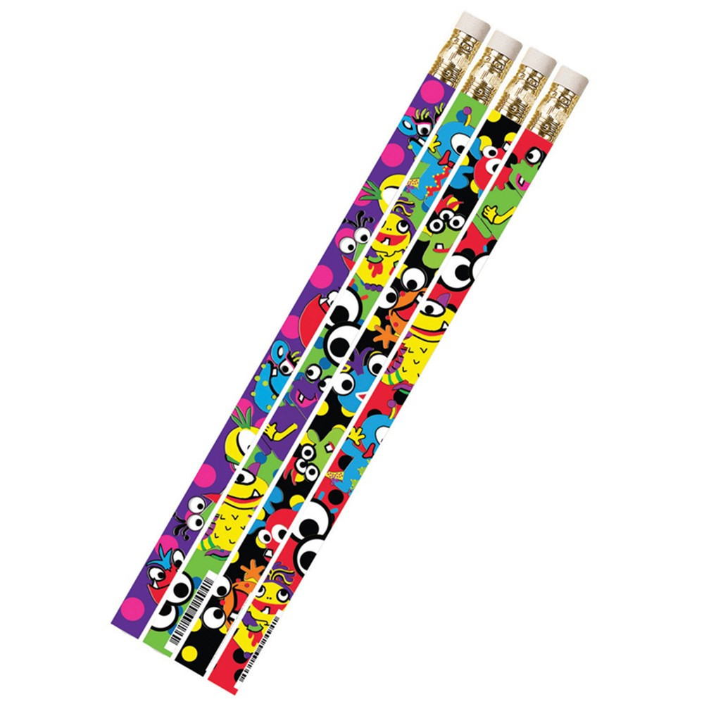 MUS2494D - Mega Monsters 1Dz Pencils in Pencils & Accessories