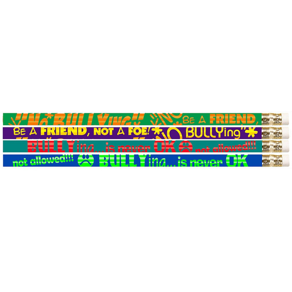 MUS2508D - No Bullying 12Pk Motivational Fun Pencils in Pencils & Accessories