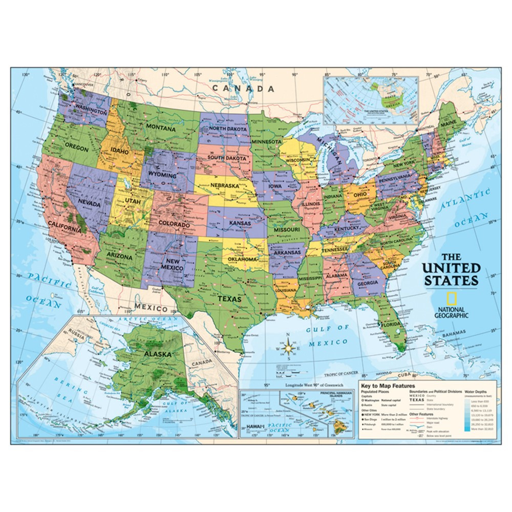 NGMRE01020567 - Political Series Usa Map in Maps & Map Skills