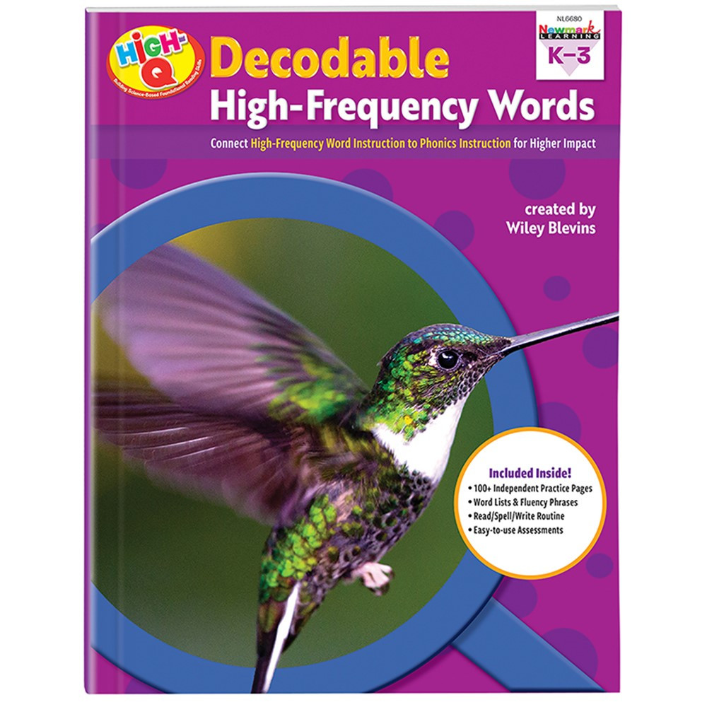 Decodable HighFrequency Words Workbook - NL-6680 | Newmark Learning | Sight Words